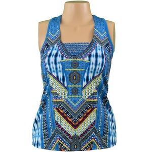 Lucky in Love Racerback Boho Sense Tank Size S